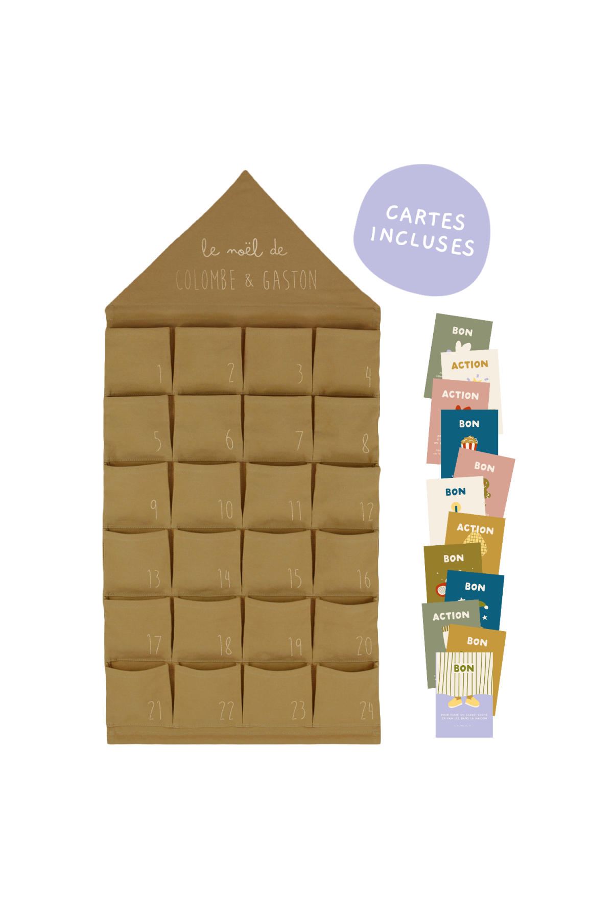 personalized fabric advent calendar for the whole family