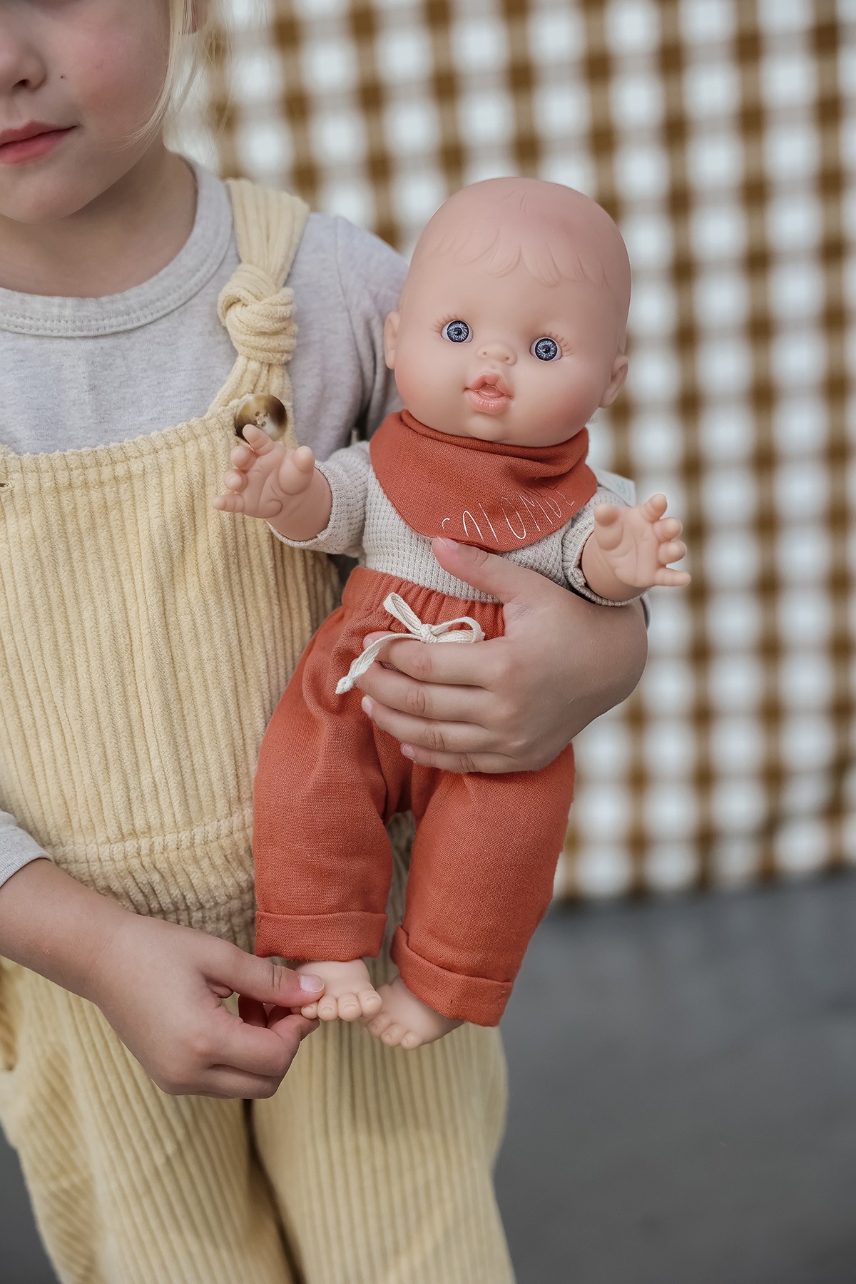 personalized pajama outfit for baby doll