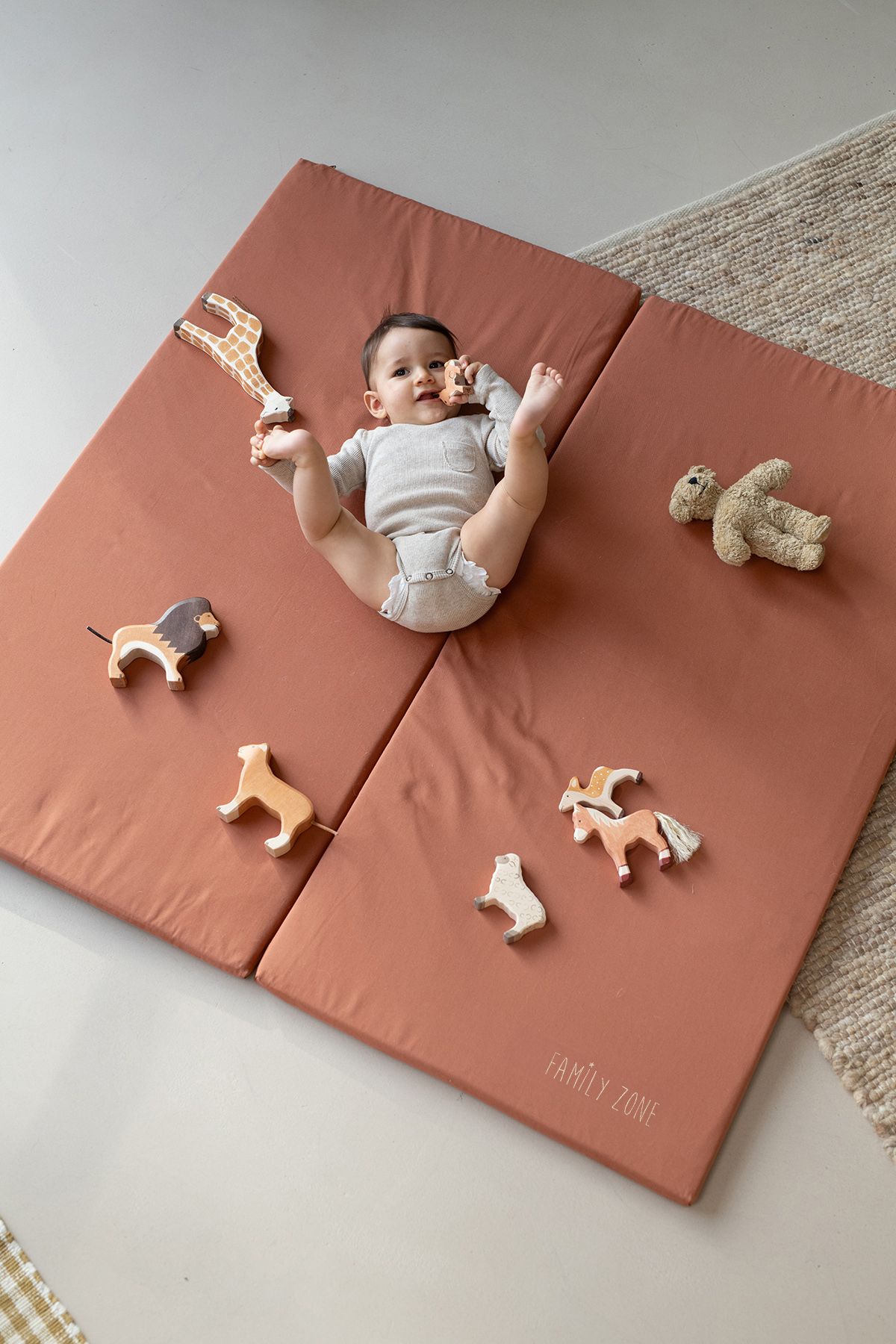 alfombra de juego personalizada y lisa - cómoda y transportable - impermeable y lavable