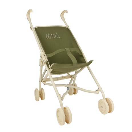 cochecito de niño liso y personalizado para muñeca bebé