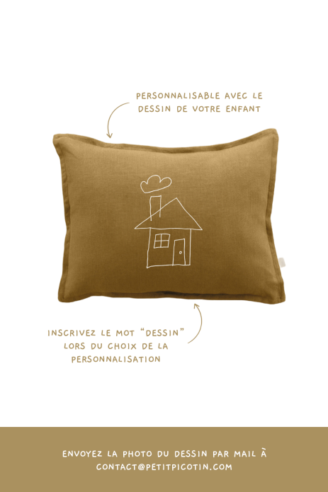 bonito cojín liso rectangular de lino para personalizar - decoración salón habitación