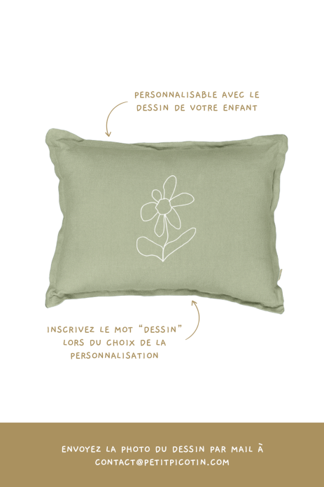 bonito cojín liso rectangular de lino para personalizar - decoración salón habitación