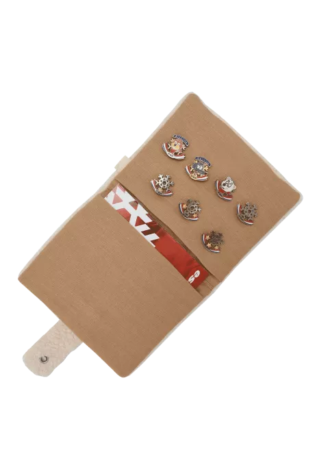 pretty personalized ski medal holder in fleece