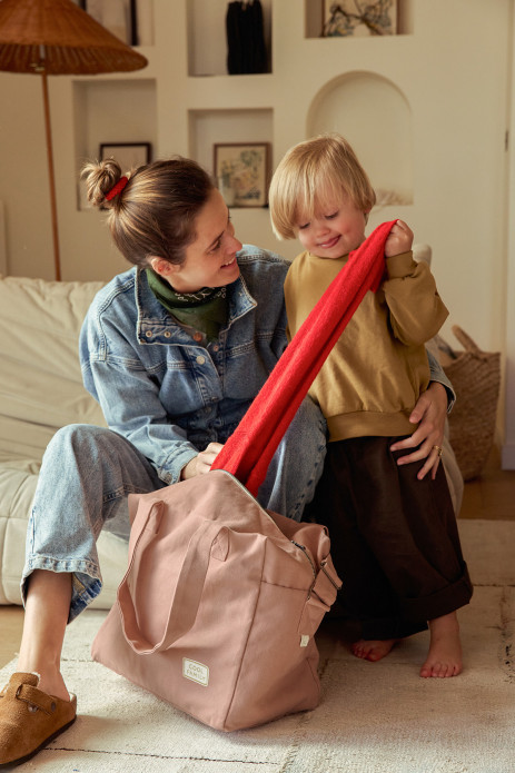 pequeño bolso cambiador personalizable para bebé padre