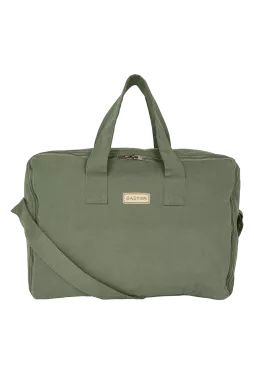 Gran maleta de algodón con cremallera personalizable - regalo de nacimiento para bebé