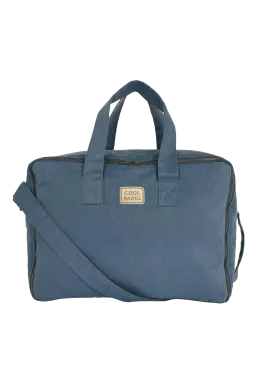 Gran maleta de algodón con cremallera personalizable - regalo de nacimiento para bebé
