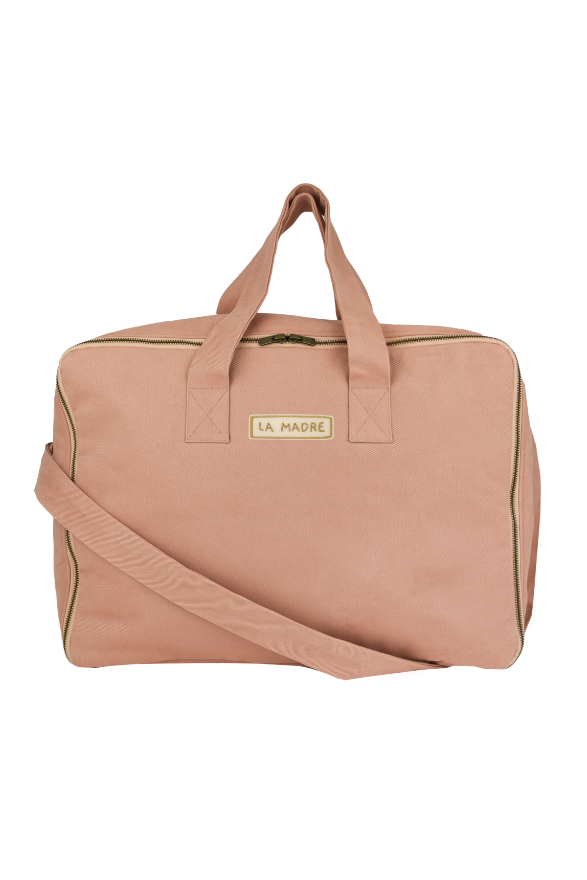 Gran maleta de algodón con cremallera personalizable - regalo de nacimiento para bebé