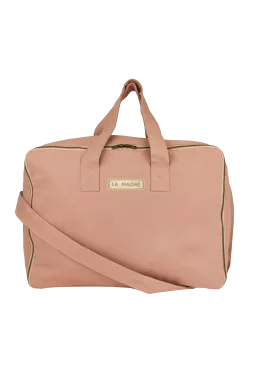 Gran maleta de algodón con cremallera personalizable - regalo de nacimiento para bebé