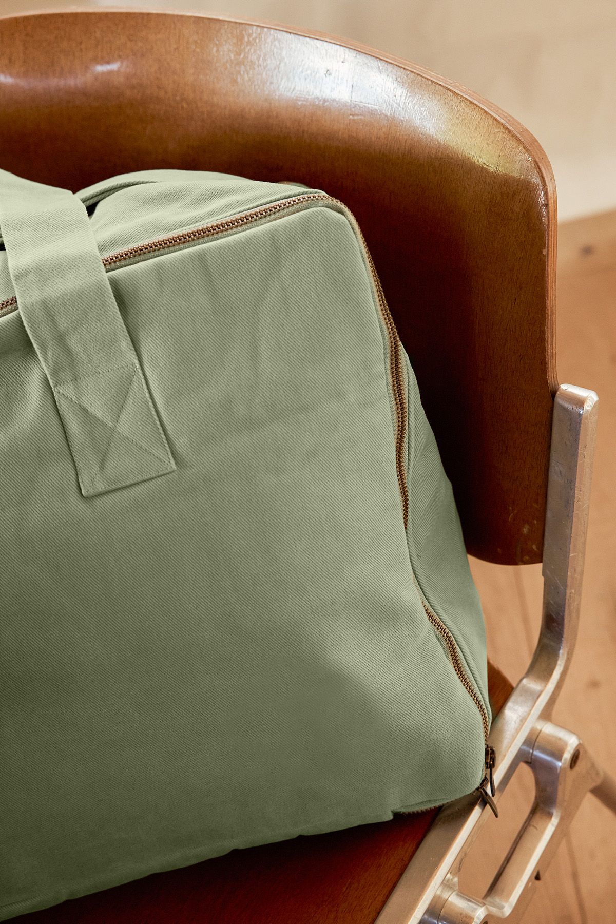 Large cotton suitcase with customizable zip - baby birth gift