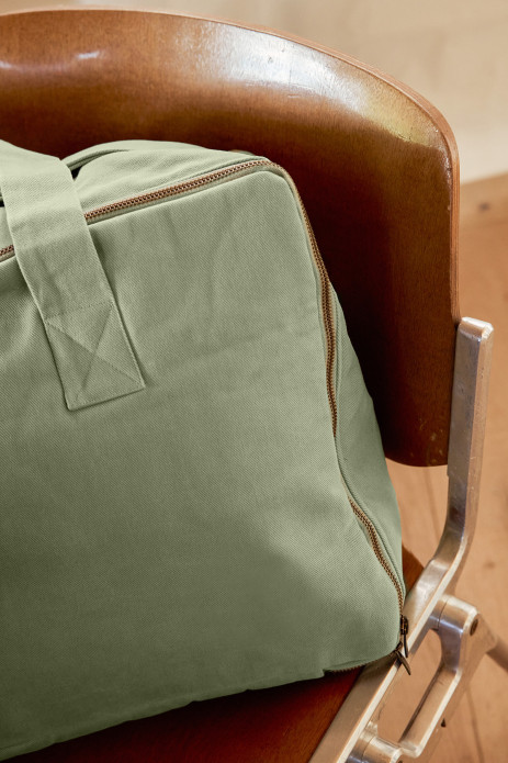 Large cotton suitcase with customizable zip - baby birth gift