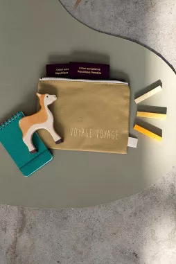 funda - portapasaporte personalizado con cremallera liso y en algodón