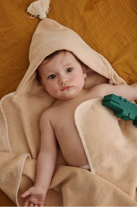 capa de baño de esponja personalizada para bebé