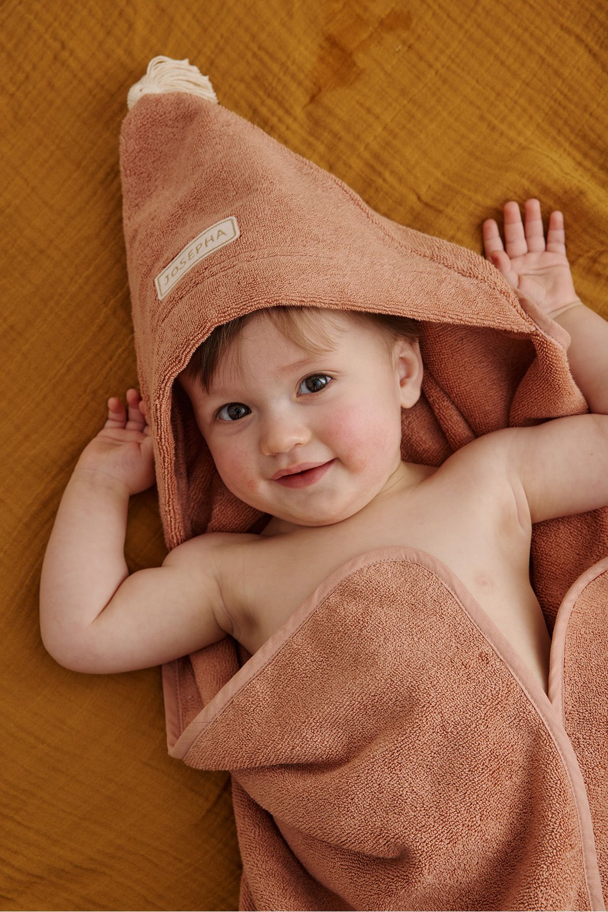 capa de baño de esponja personalizada para bebé