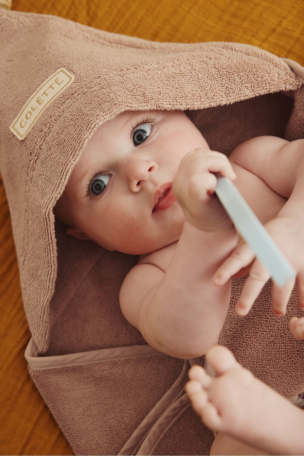 capa de baño de esponja personalizada para bebé