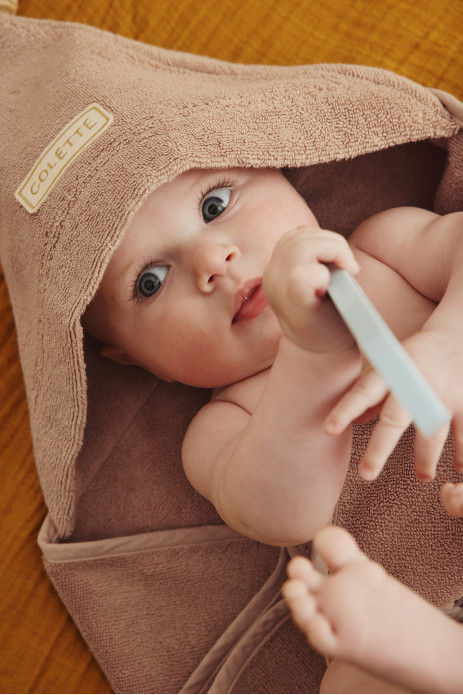 capa de baño de esponja personalizada para bebé