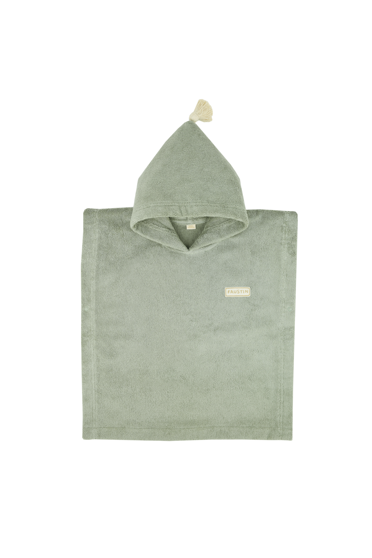 personalized children's poncho in absorbent terry cloth