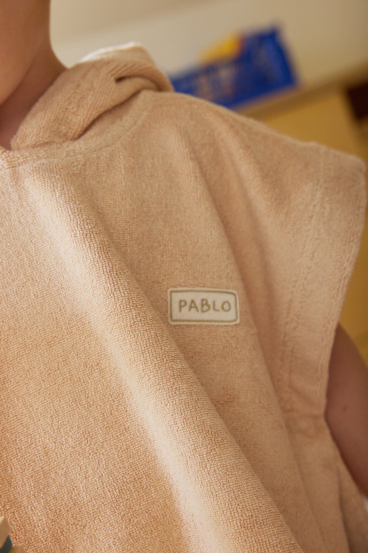 poncho infantil personalizado en esponja absorbente