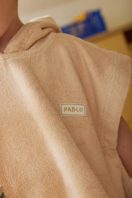 poncho infantil personalizado en esponja absorbente