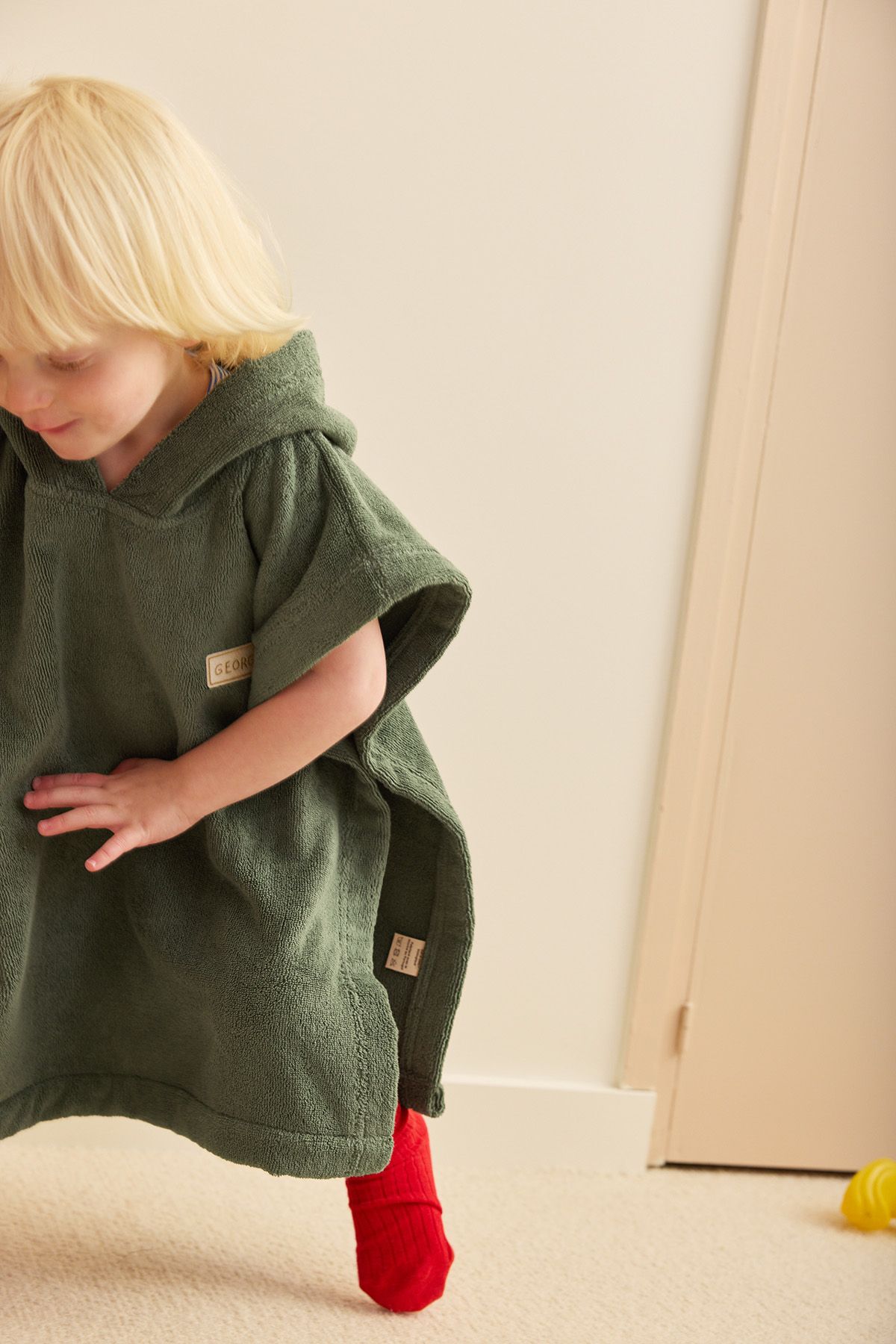 poncho infantil personalizado en esponja absorbente