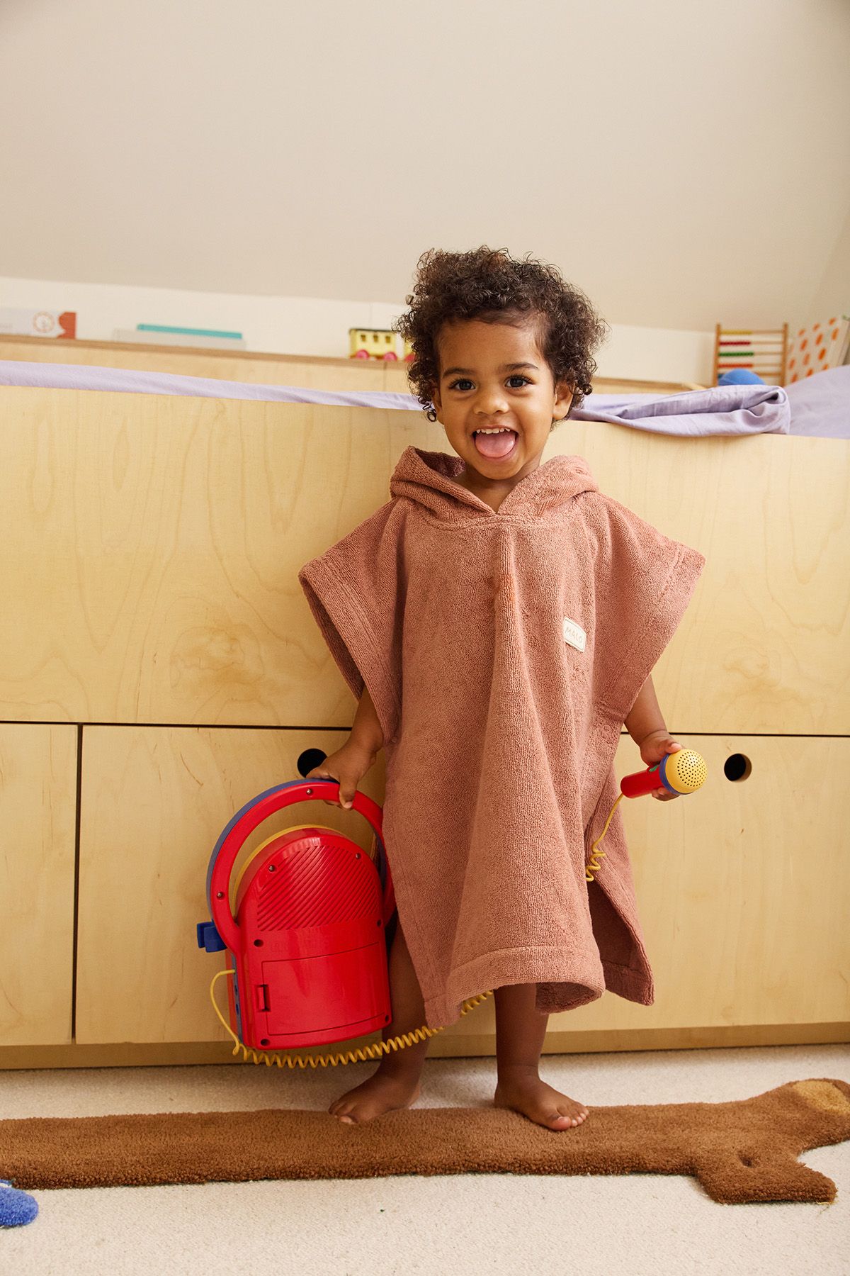 poncho infantil personalizado en esponja absorbente