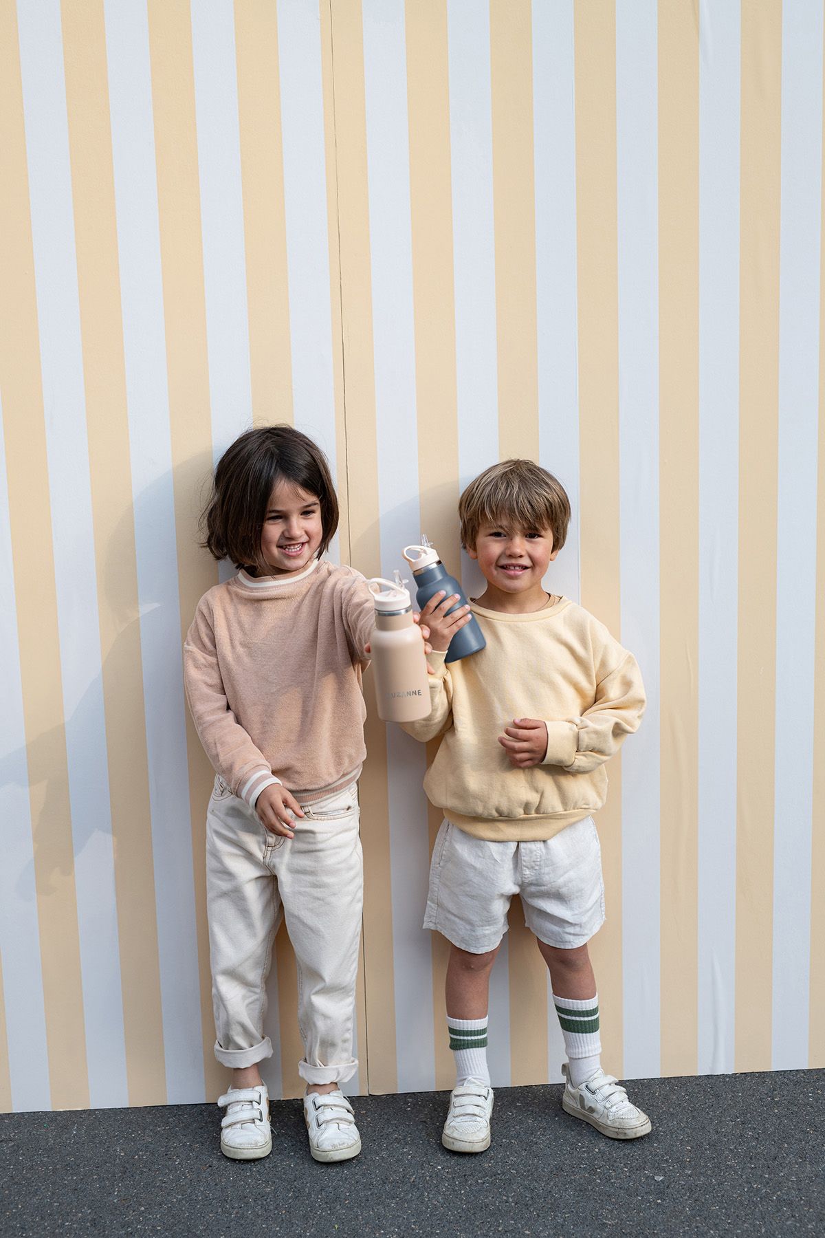 gourde à eau en inox pour enfant - unie et personnalisable