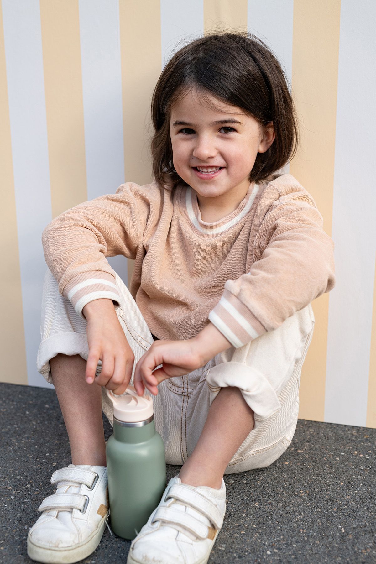 cantimplora de agua de acero inoxidable para niños - lisa y personalizable