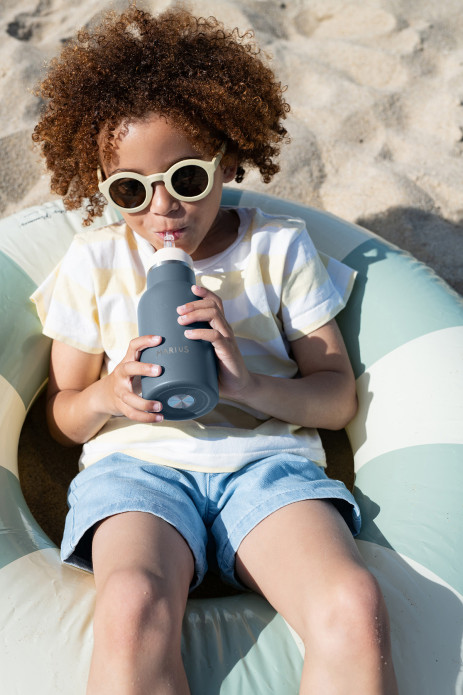 cantimplora de agua de acero inoxidable para niños - lisa y personalizable