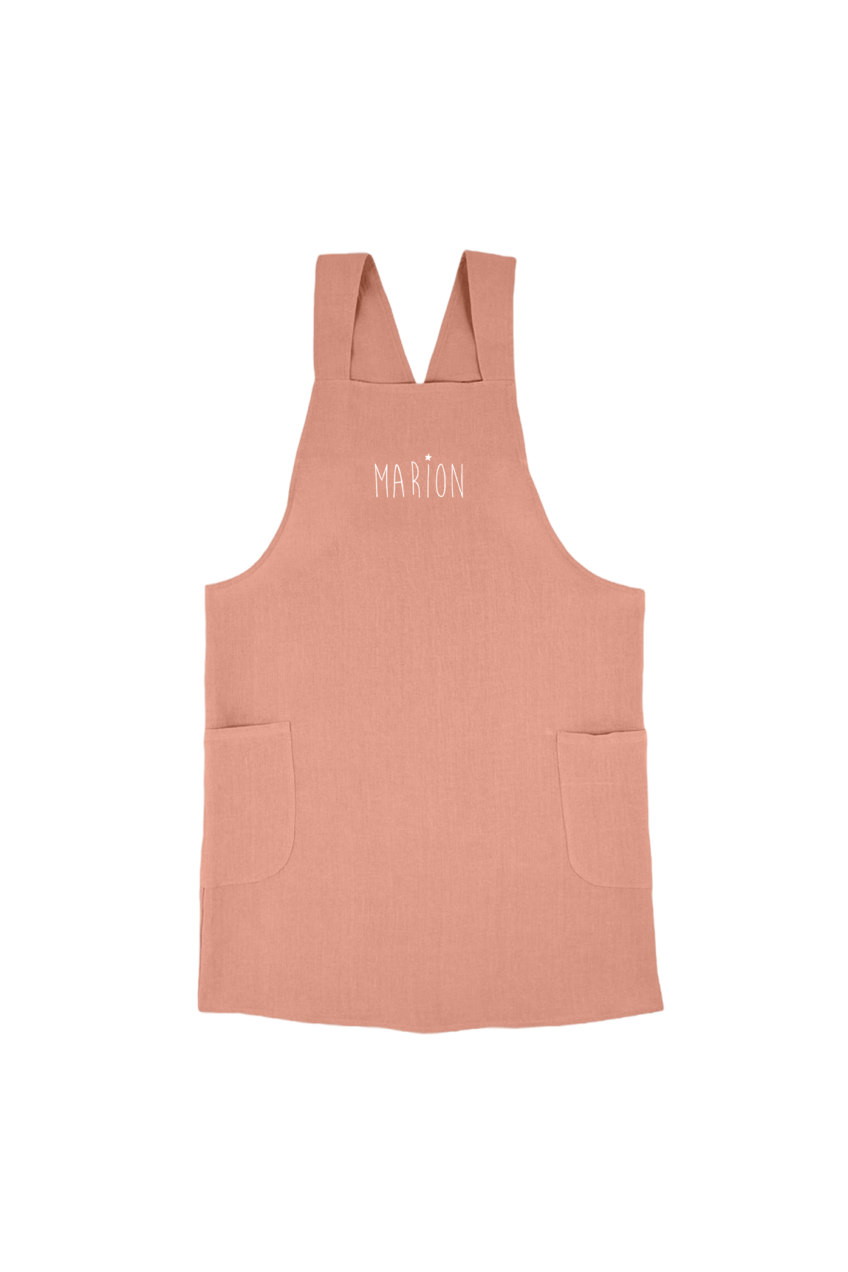 delantal de cocina para adulto personalizado - liso y de lino