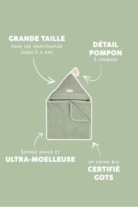 capa de baño de esponja personalizada para bebé