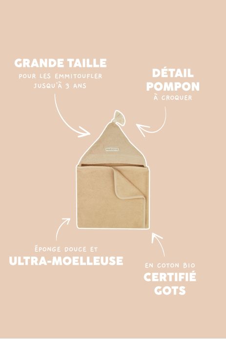 capa de baño de esponja personalizada para bebé