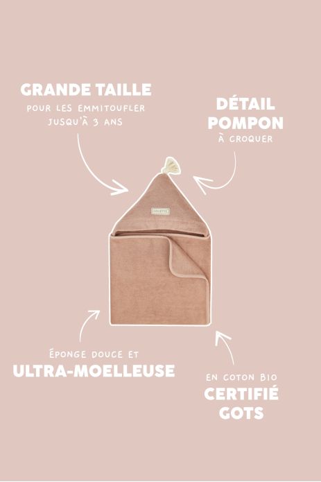capa de baño de esponja personalizada para bebé
