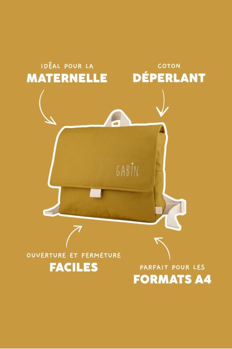 cartera escolar infantil flexible y personalizada para niño