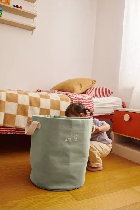 gran cesta de almacenamiento personalizada decoración habitación infantil