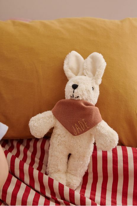 Peluche conejo suave con pañuelo personalizado