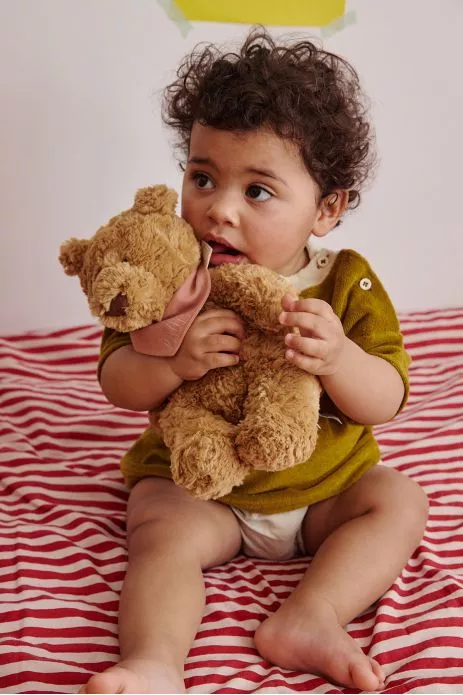 Peluche oso suave con pañuelo personalizado
