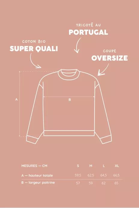 joli sweat uni et brodé - pour bébé enfant et parent
