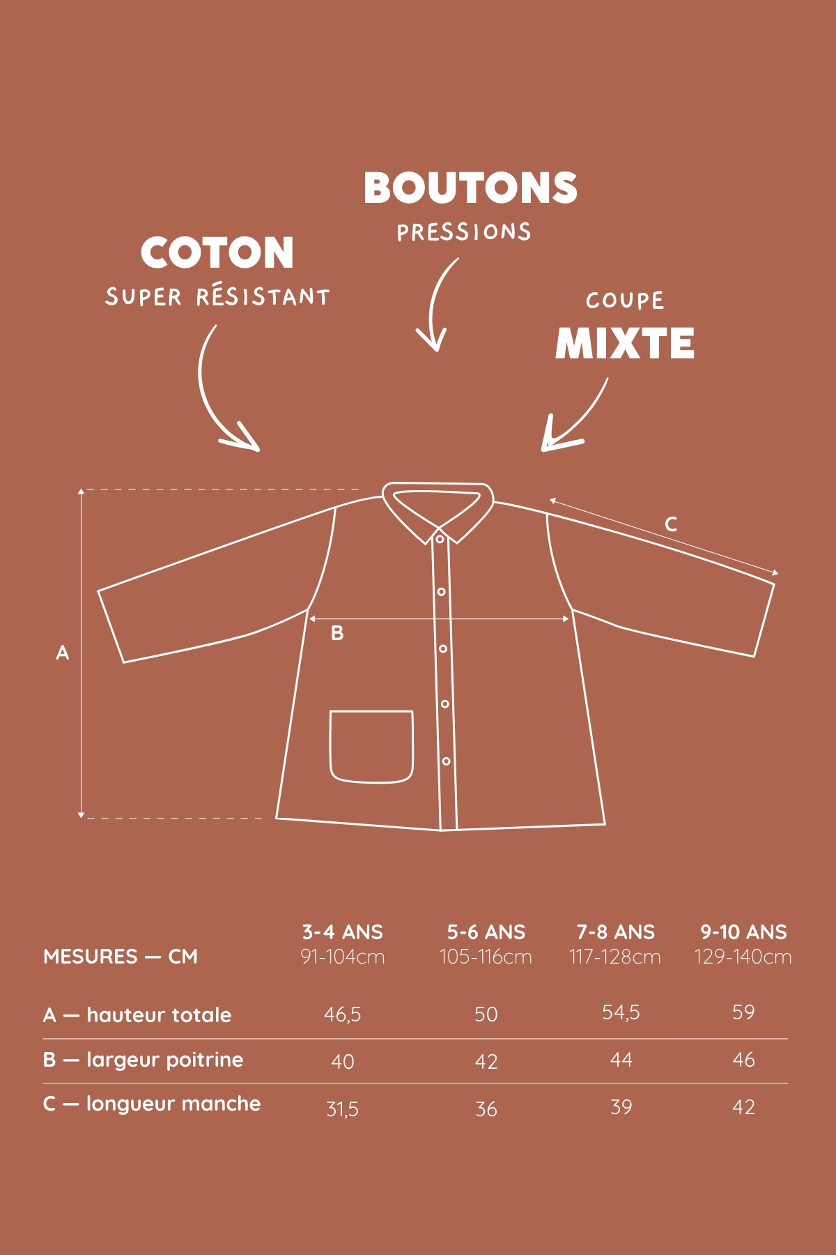 Blouse, Tablier écolier Personnalisé Avec Boutons. Couleur Vert Blouse, Tablier écolier Personnalisé Avec Boutons. Couleur Vert