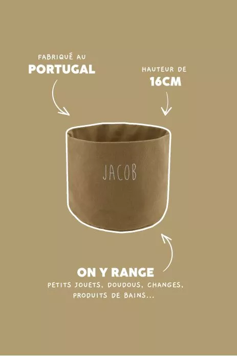 cesta de almacenamiento de algodón grueso personalizable