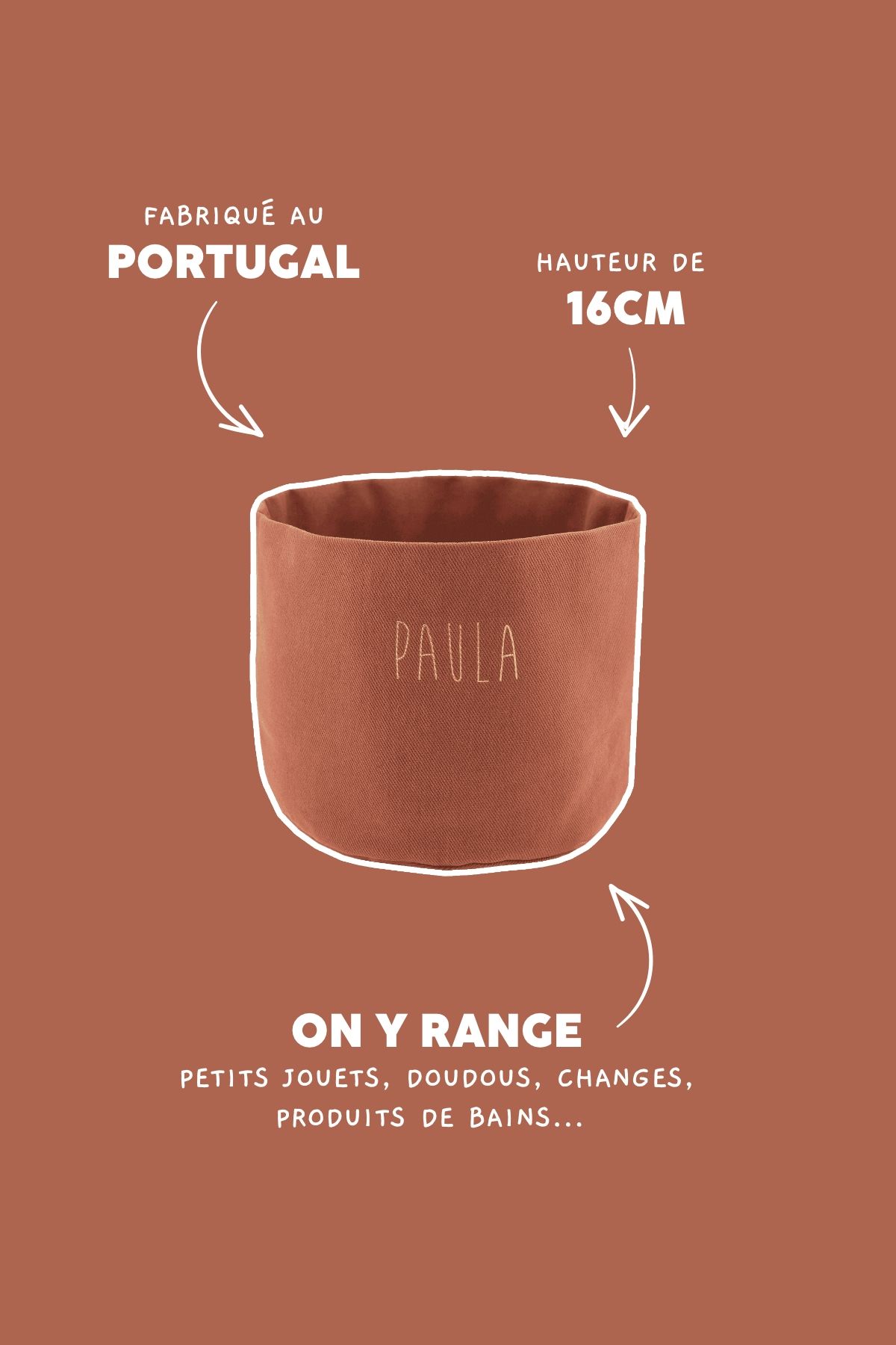 cesta de almacenamiento de algodón grueso personalizable