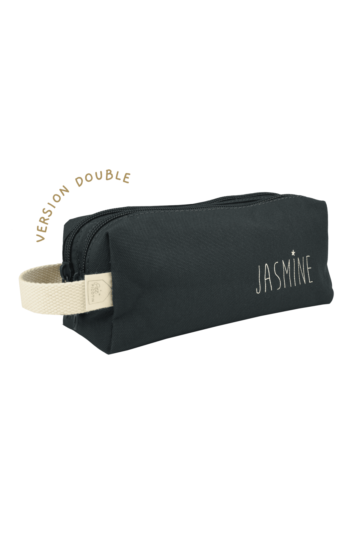 bonito estuche escolar liso personalizable con doble compartimento perfecto para la escuela