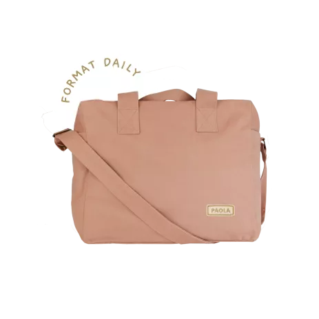 small personalizable swaddle bag for baby parent