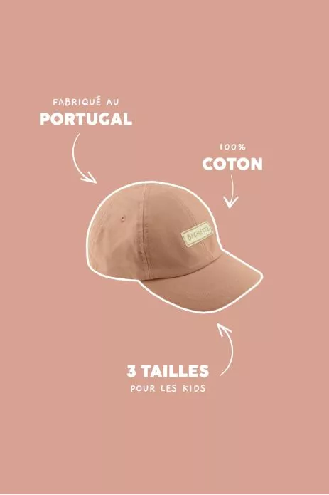 bonita gorra lisa y bordada para niñoOdette la gorra