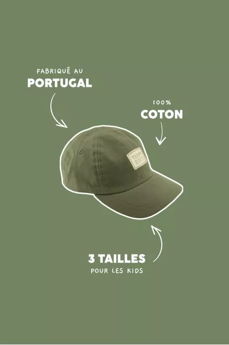bonita gorra lisa y bordada para niño
