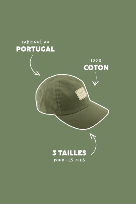 bonita gorra lisa y bordada para niño