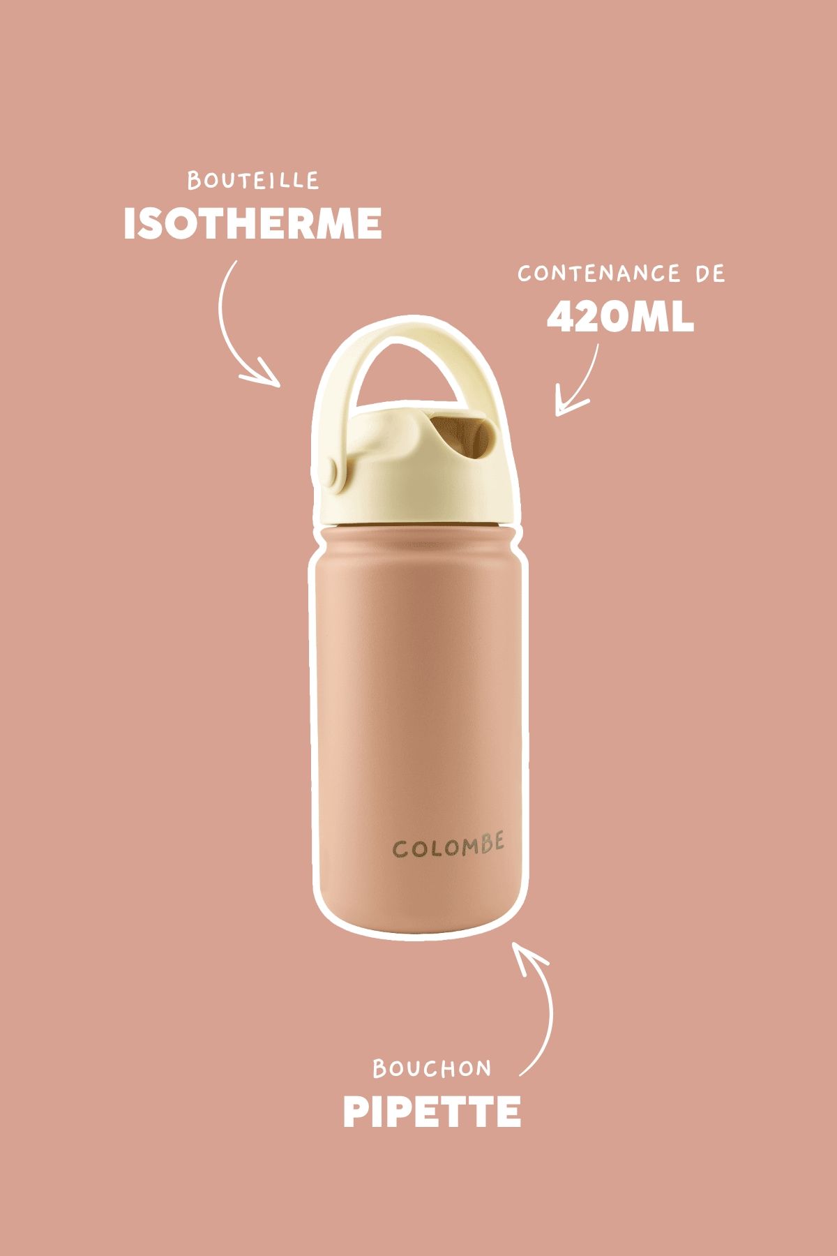 bonita botella de agua infantil personalizable