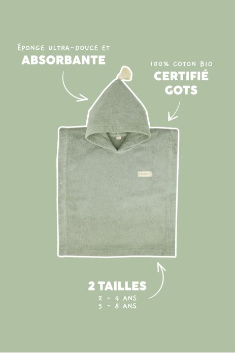 poncho infantil personalizado en esponja absorbente
