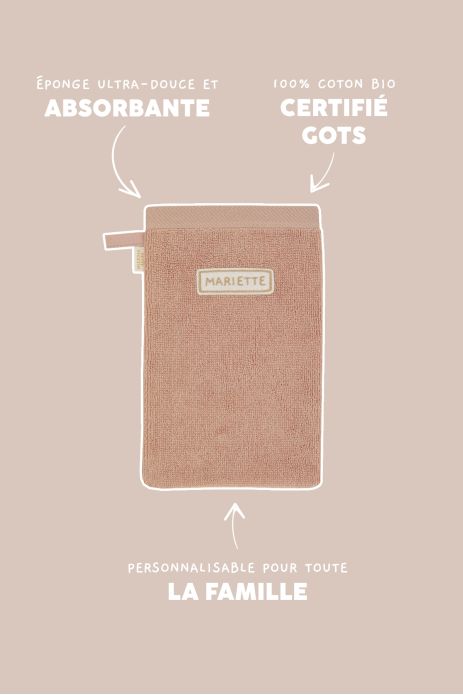 manopla de baño personalizada en esponja absorbente