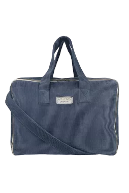 large suitcase with zip in personalizable velvet
