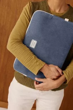 funda bolsa para ordenador en terciopelo personalizable