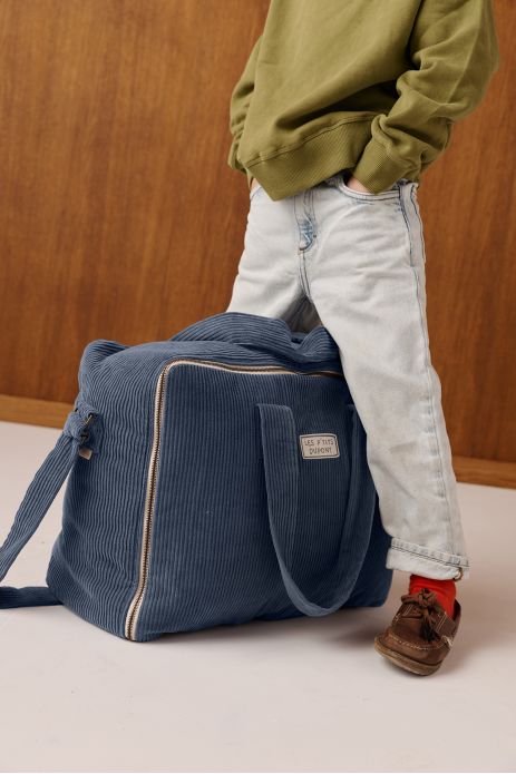 maleta grande con cremallera en terciopelo personalizable